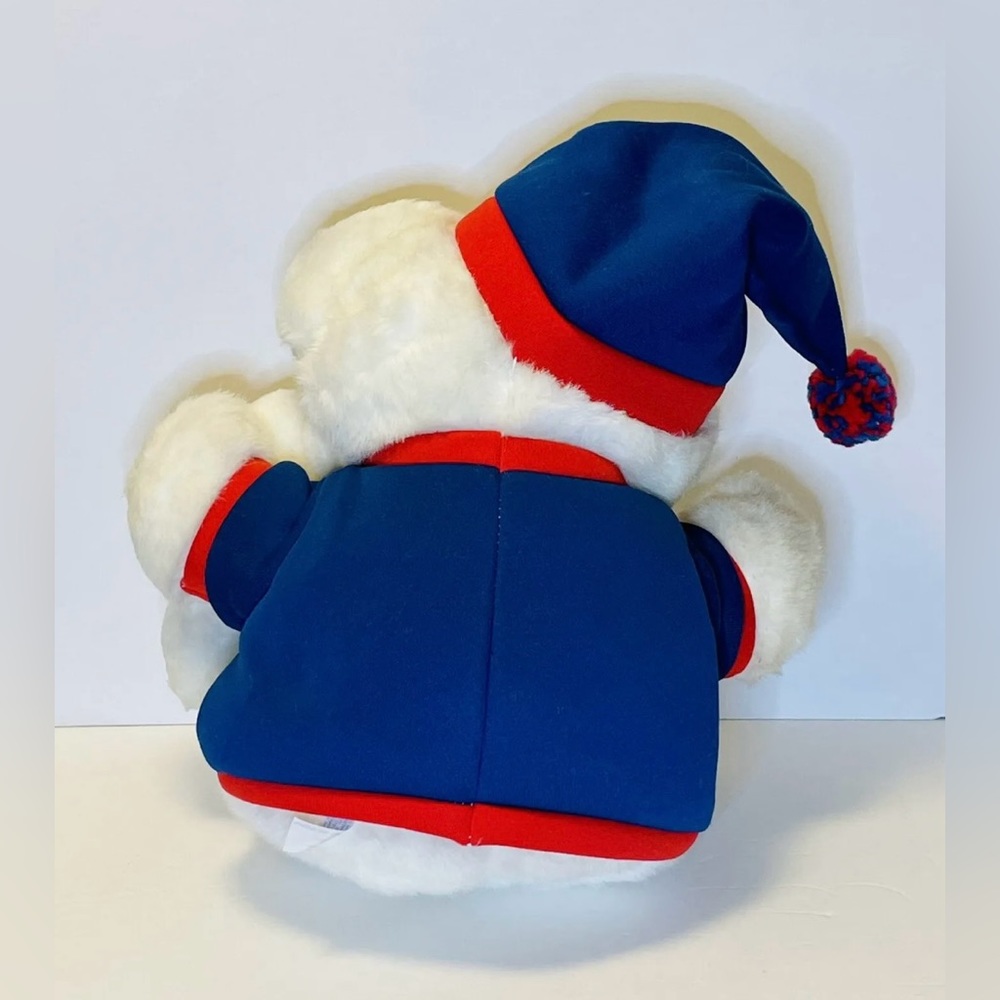 VTG 1989 Tb Trading Co. Roses Dept. Store Christmas B.B. Bear & Friend 18" Plush - Picture 2 of 4
